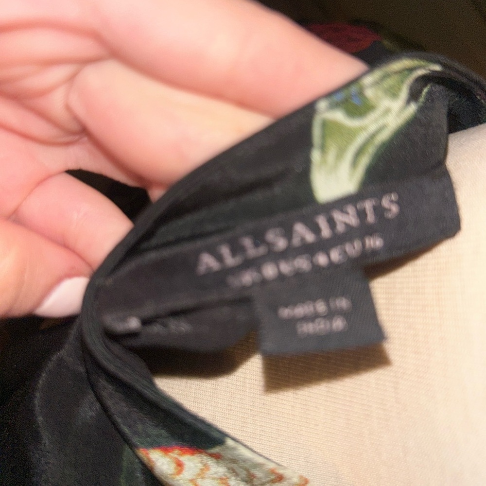 All Saints Tropical Print Long Sleeve Dress - Picture 5 of 5